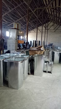 鐵垃圾桶果皮箱生產(chǎn)線